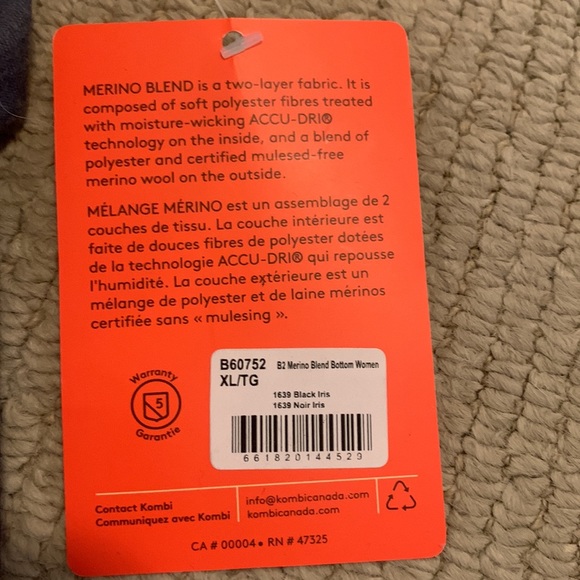 Kombi new w tags Marino blend navy/ pink leggings - Picture 8 of 8